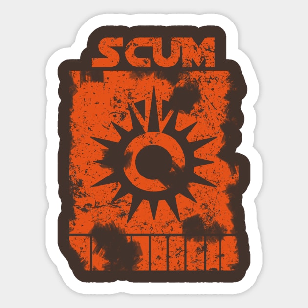 Scum Sticker by SimonBreeze